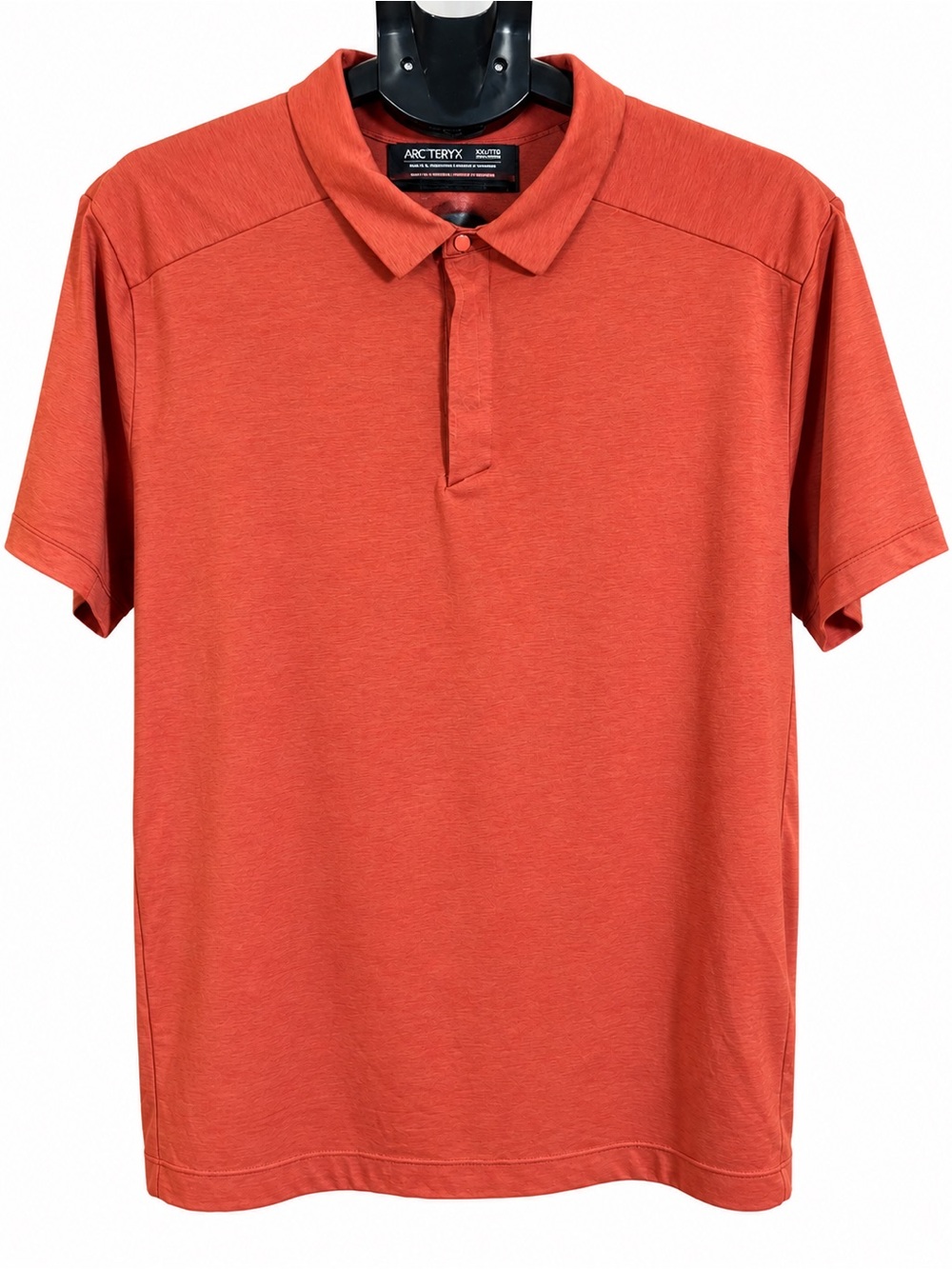 Arc’teryx Eris Men’s Polo Shirt XXL Coral Orange Short Sleeve Performance Casual